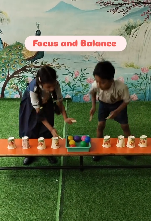 super fun challenge—pick the balls